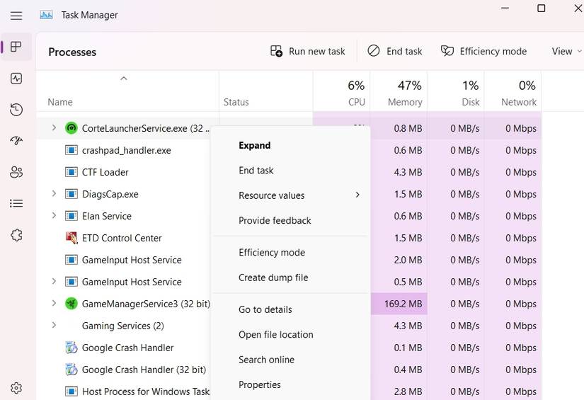 Task Option How to Fix Laptop Lag or Slowdown When Charging It on Windows