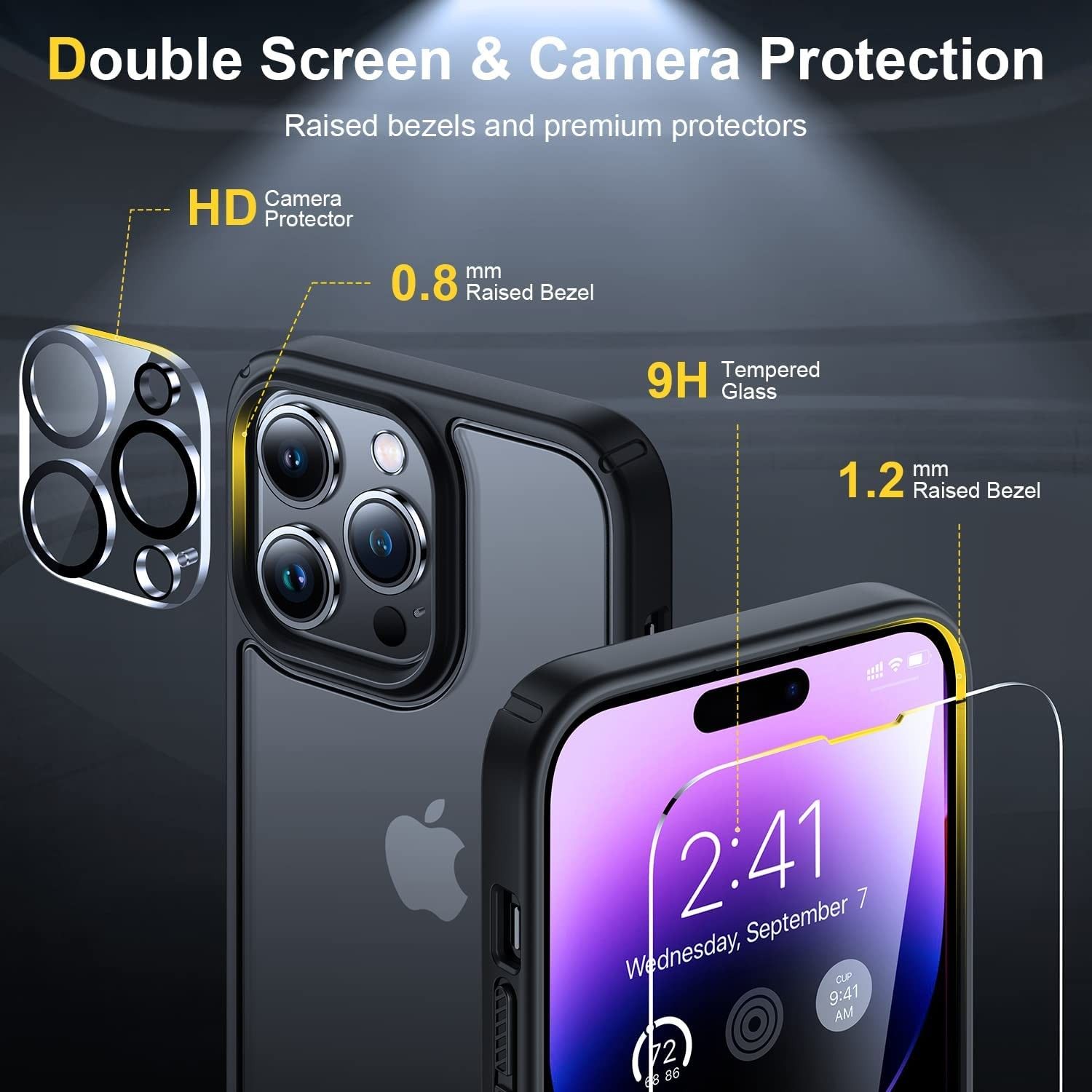 Humixx Translucent Case for iPhone 14 Pro-2