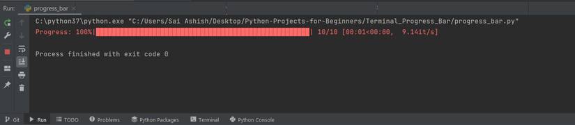 Create a Progress Bar in Python CLI