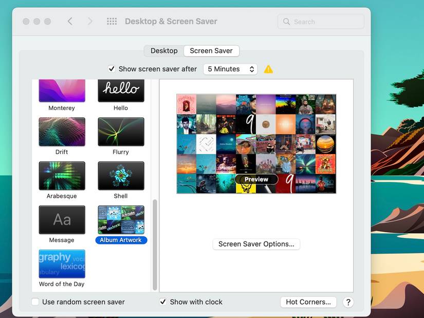 Screensavers Am Using How to Set Album Artwork as Your Mac’s Screensaver and Use It to Play Songs