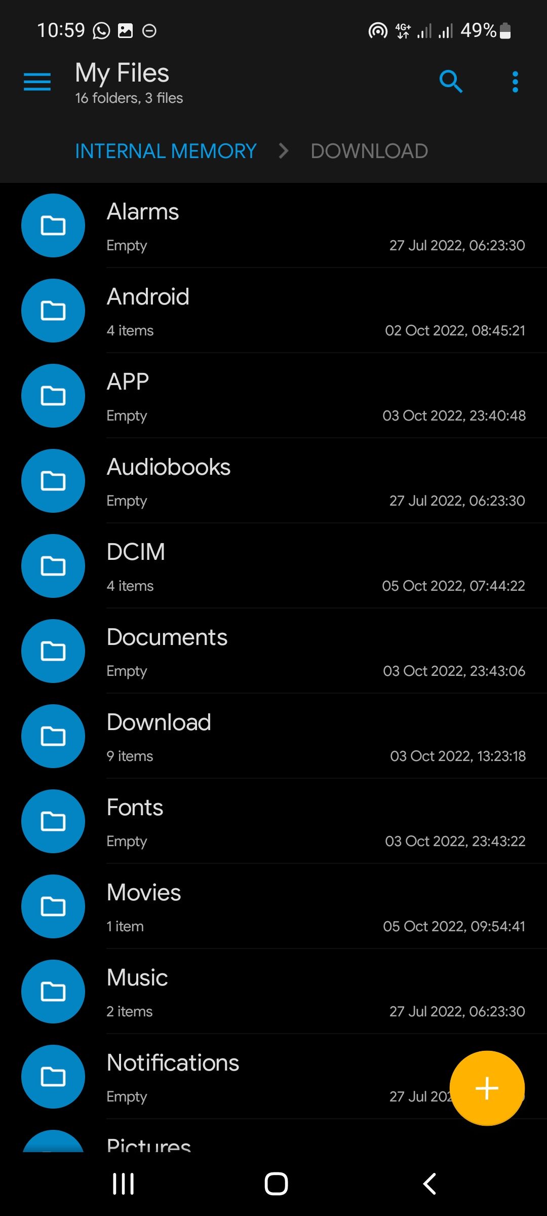 Screenshot of solid explorer