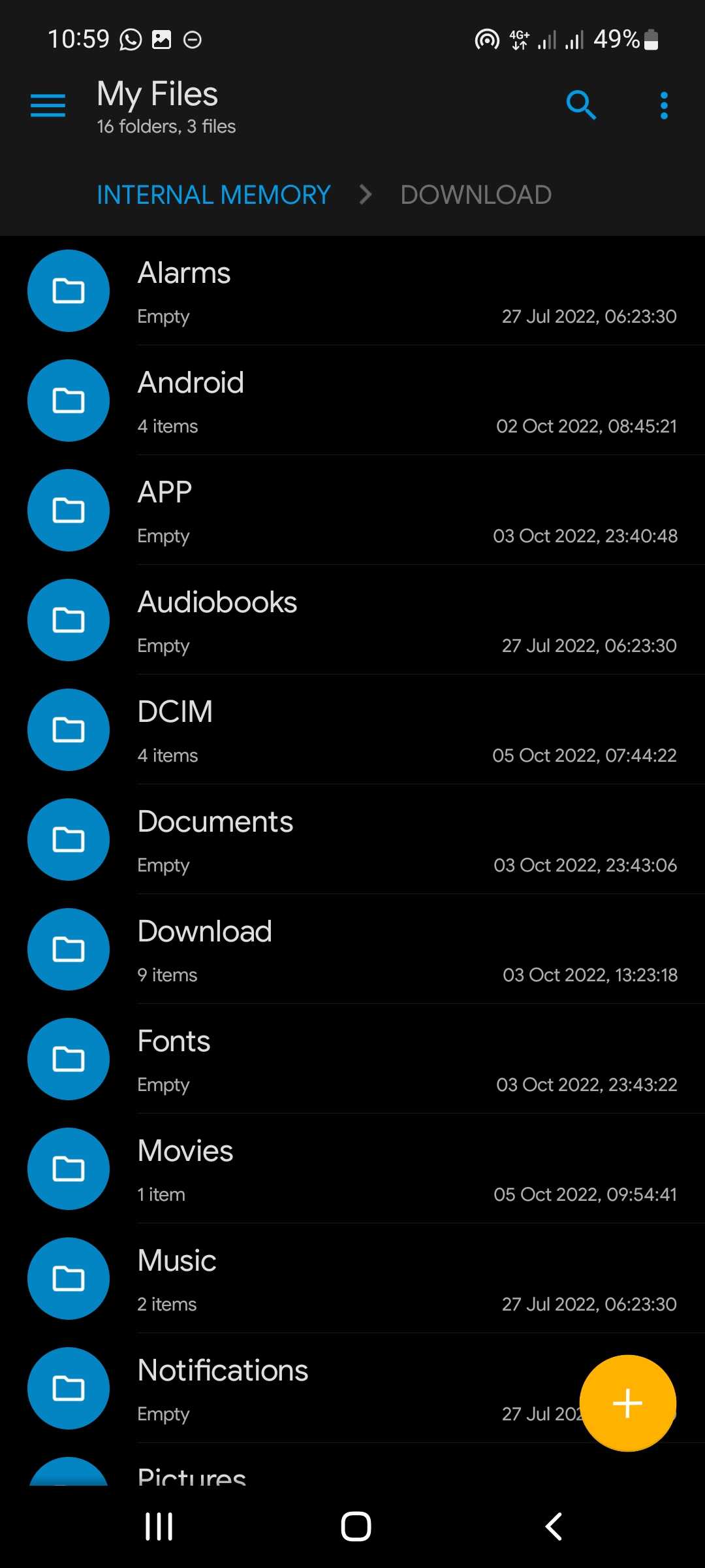 Screenshot of solid explorer