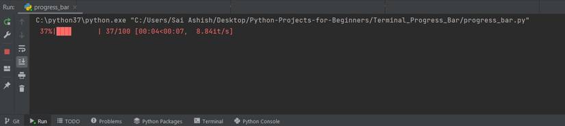Create a Progress Bar in Python CLI
