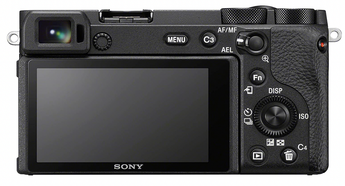 پشت یک Sony Alpha A6600 که کنترل ها و صفحه نمایش را نشان می دهد