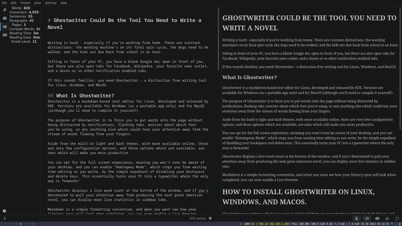 Ghostwriter Could Be the Tool You Need to Write a Novel