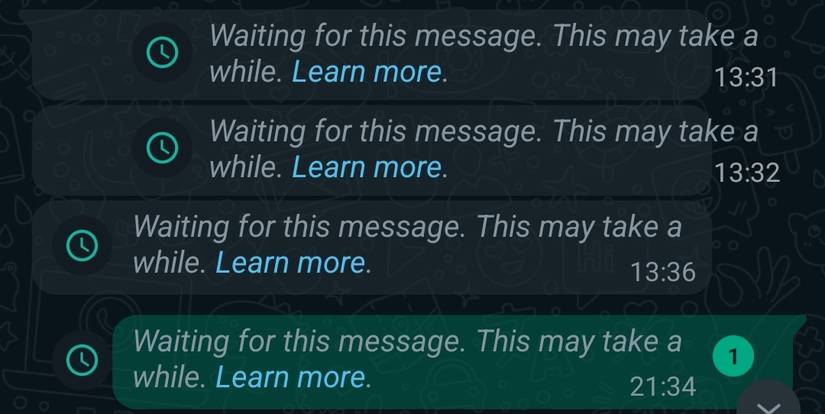 This Message How to Fix the Waiting for This Message Error on WhatsApp