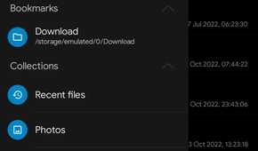 screenshot showing solid explorer side bar