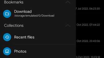 screenshot showing solid explorer side bar