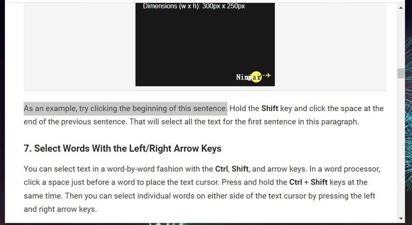 Text Selection Examples 10 Ways to Select Text in Windows 10 & 11