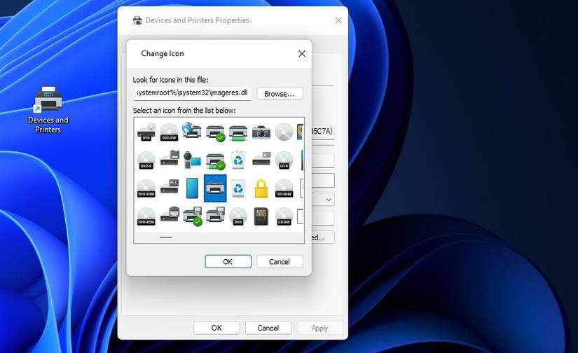 How to Set Up Shortcuts for the Devices and Printers Applet in Windows 11