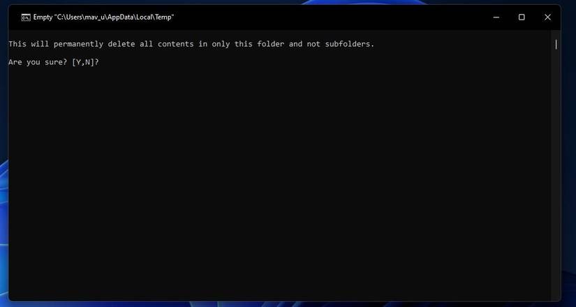 How to Add an Option to Empty a Folder to the Context Menu in Windows 11