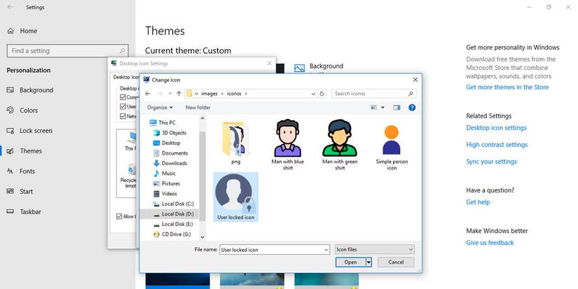 How to Change and Restore the Default Icons for User Files in Windows 10
