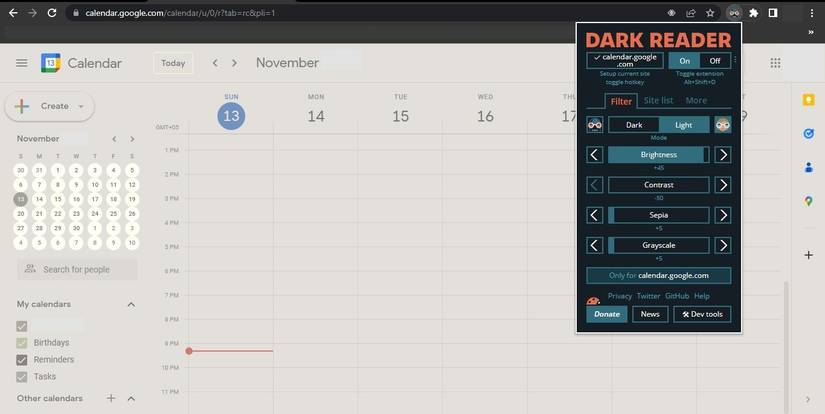 How to Enable Dark Mode in Google Calendar