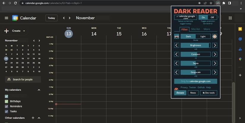 How to Enable Dark Mode in Google Calendar