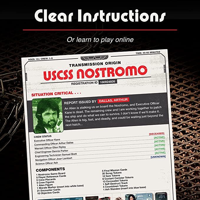 Alien Nostromo online instructions
