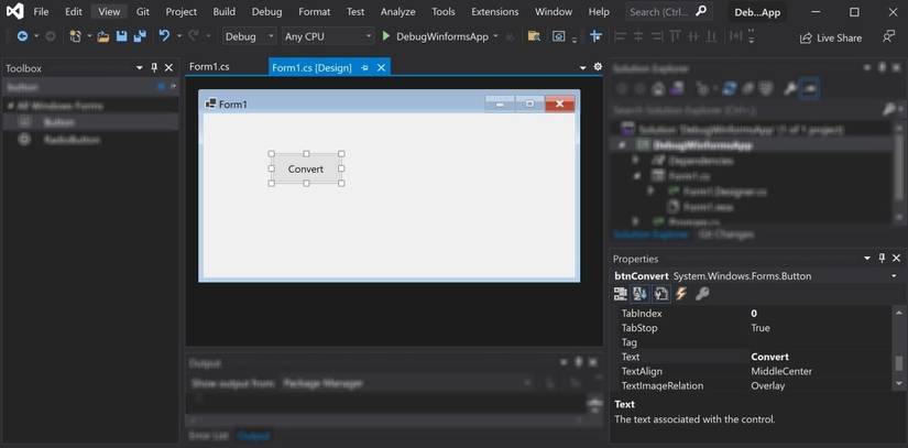 Winforms: The Basics of Debugging Using Visual Studio