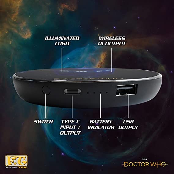 Dr Who wireless charger outputs