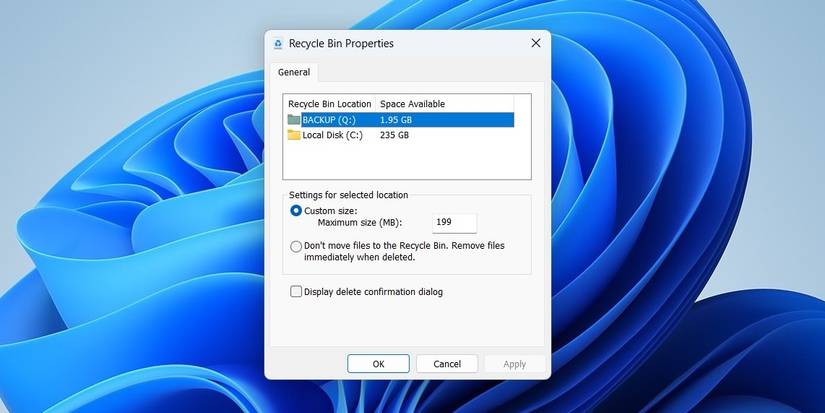 Enable or Disable Delete Confirmation Dialog via Recycle Bin Properties