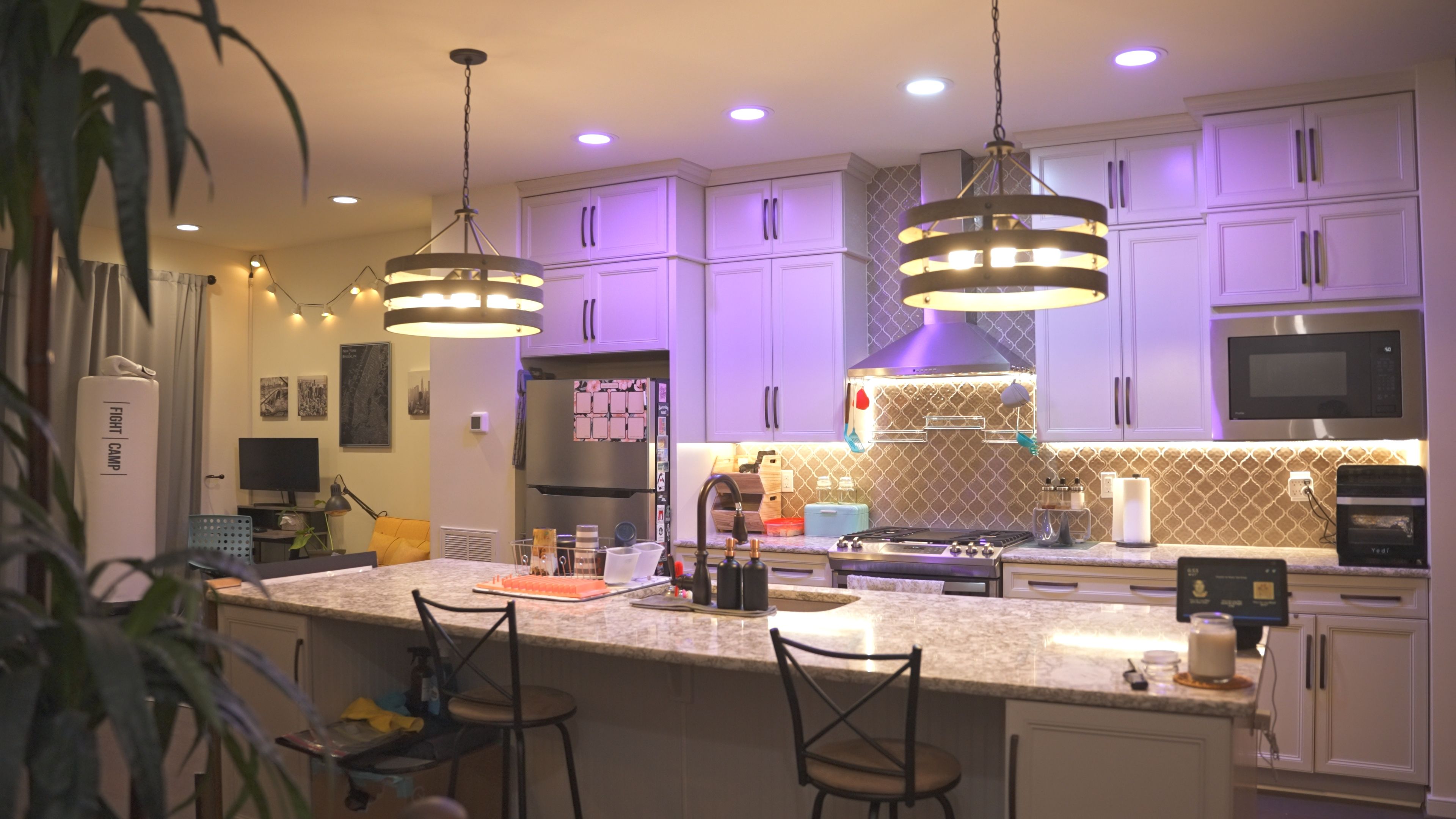 GE Cync - Kitchen wafer lights & led strip