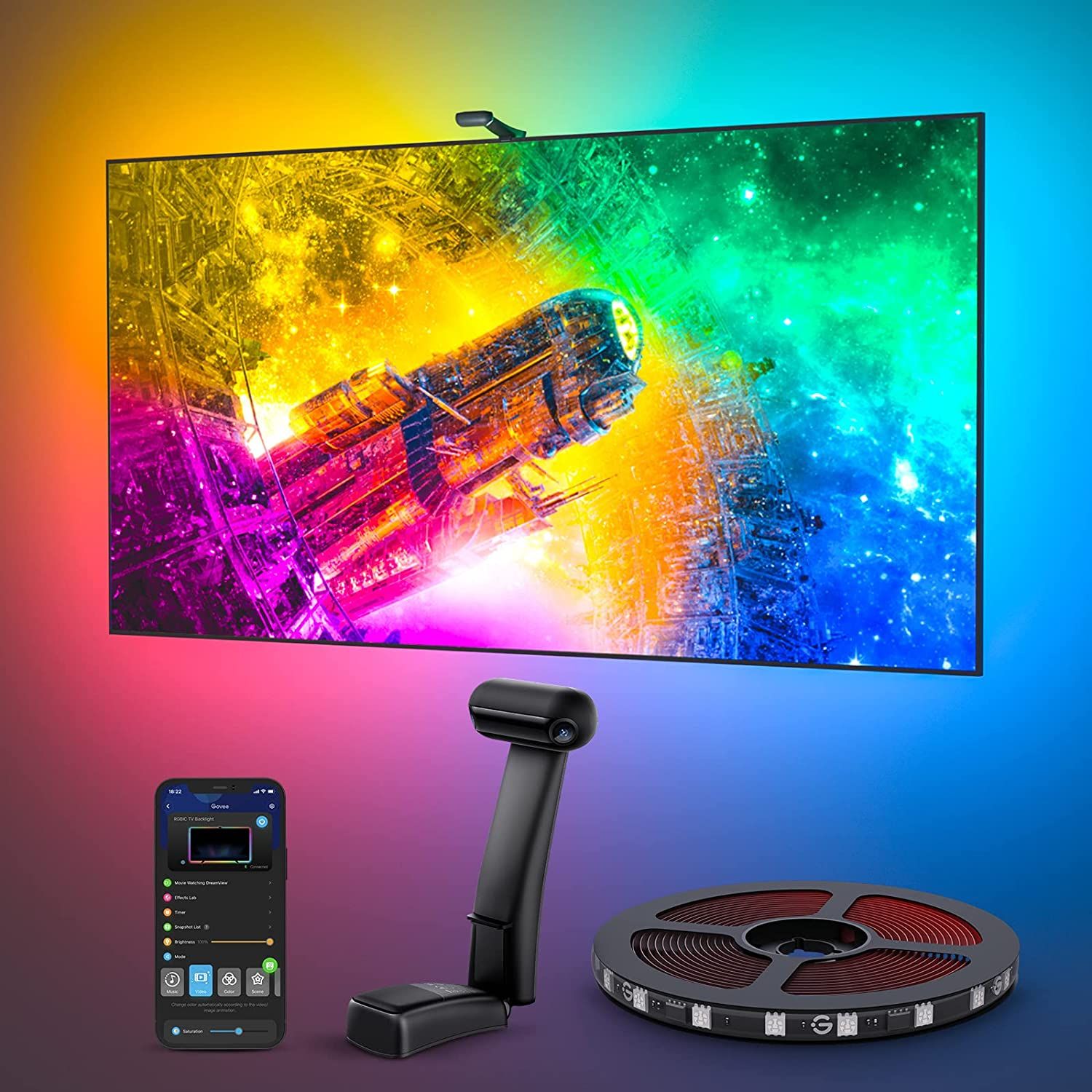 Led Strip Lights for 32-65in TV Backlight Kit PC Monitors, Bedroom, Gaming  Room, Home Theatre Atmosphere Light