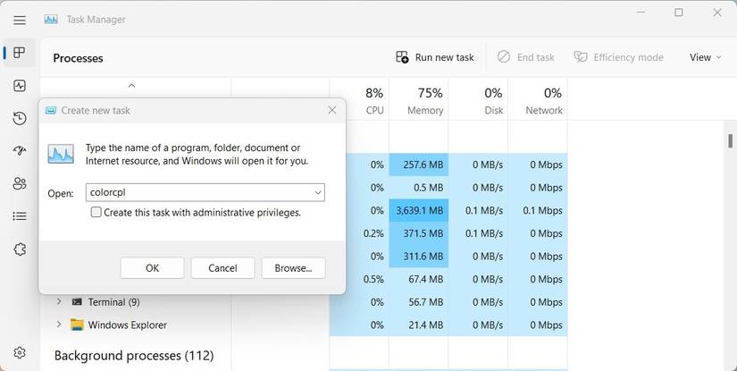 Task Manager Color Scheme How to Open Color Management in Windows