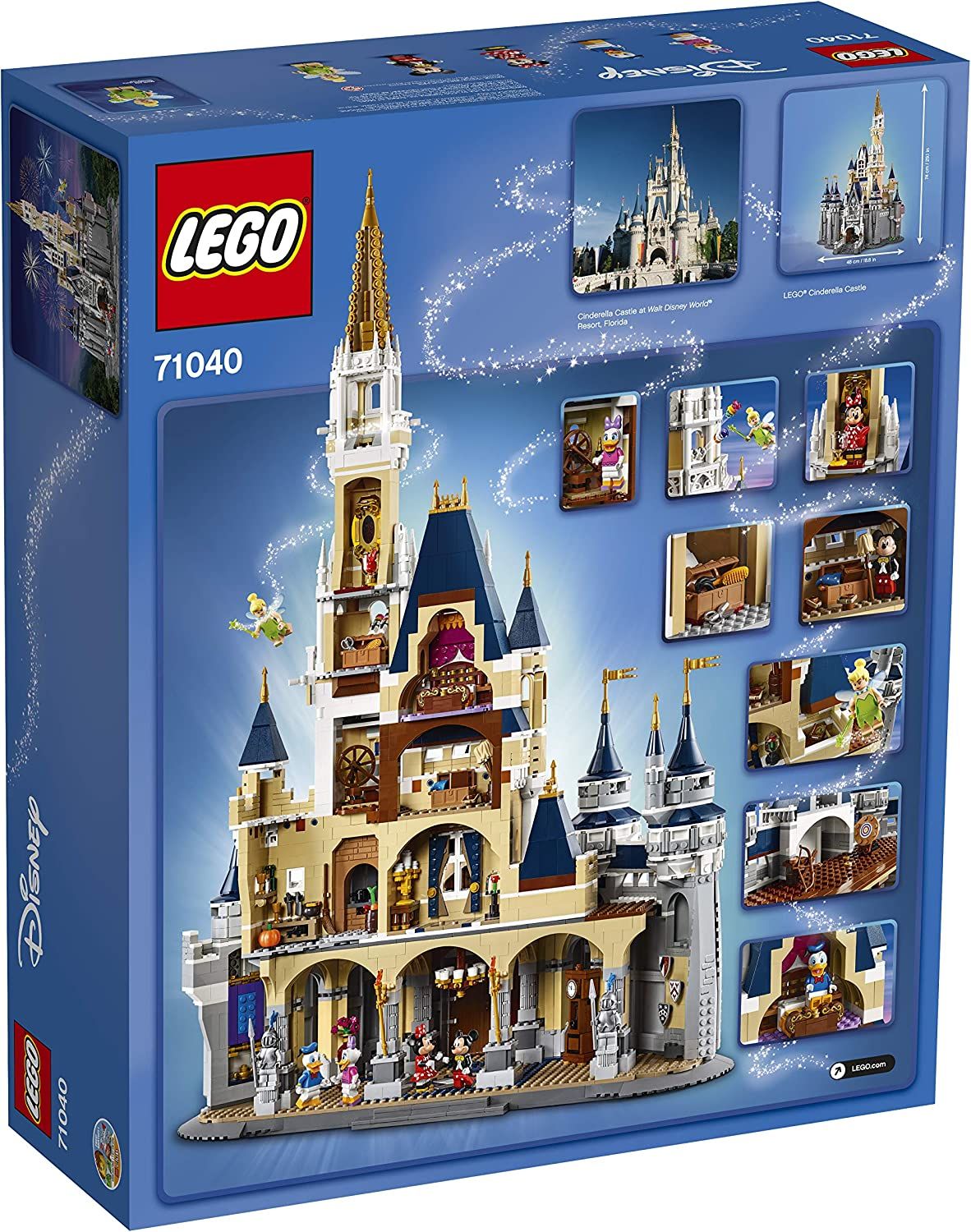 LEGO Disney Castle back of box