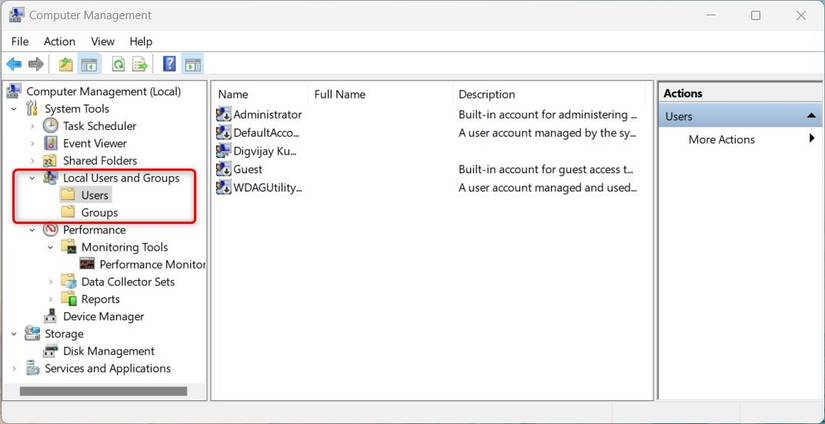 Local User Owner How to Open the Local Users and Groups Menu in Windows