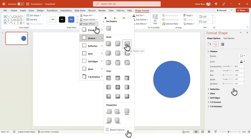How to Add a Drop Shadow to Any Graphic in PowerPoint