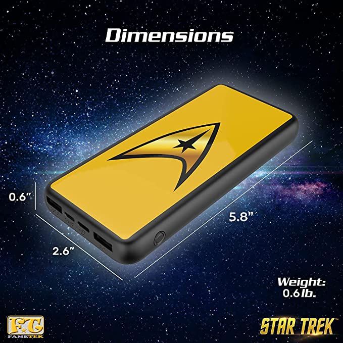 Star Trek charger dimensions