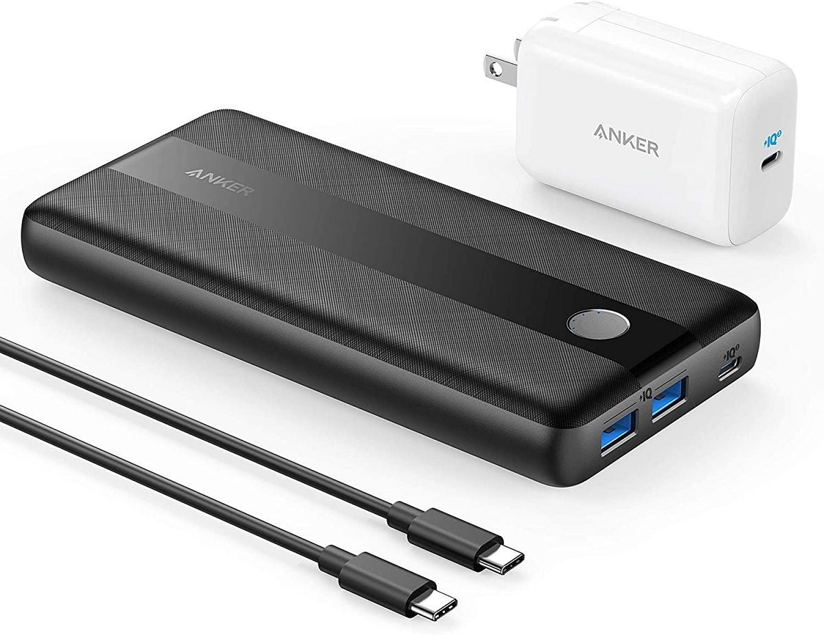 anker powercore iii elite alongside anker charging box and usb-c cable