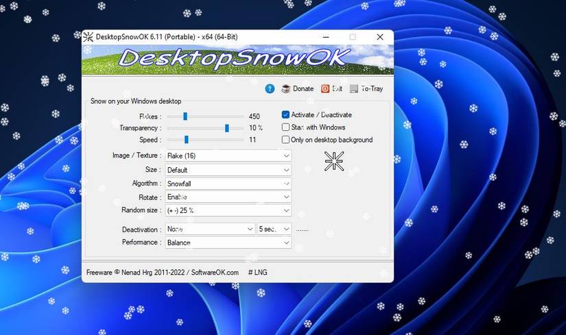 How to Add Animated Snowfall to Windows 11’s Desktop