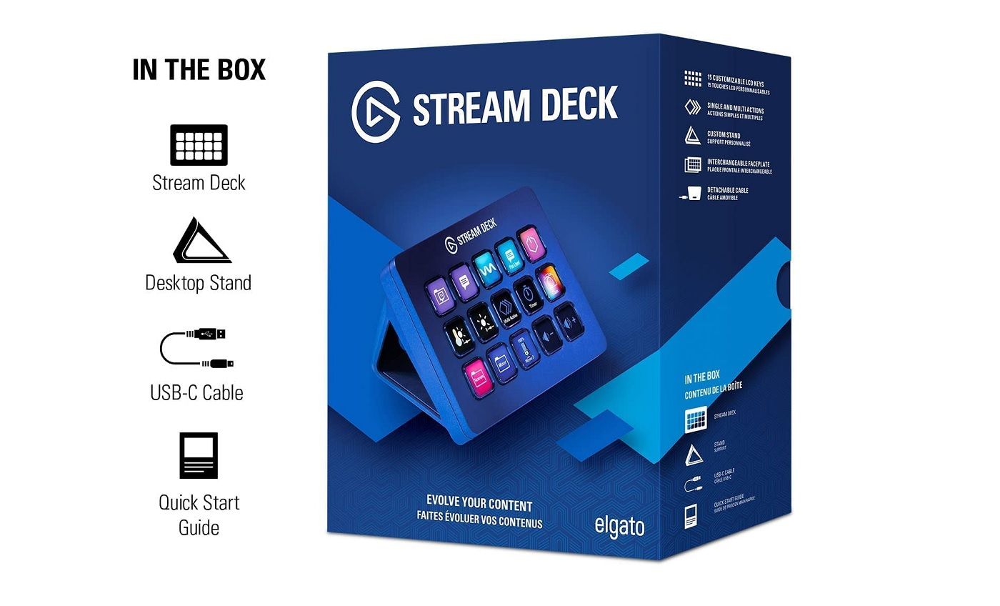 packaging for elgato stream deck mk.2 including the contents