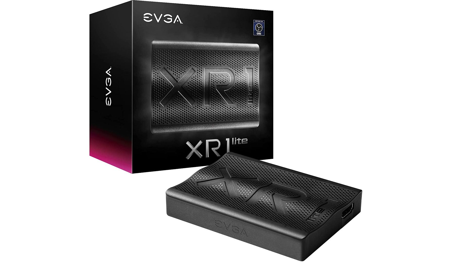 the evga xr1 lite alongside its packaging
