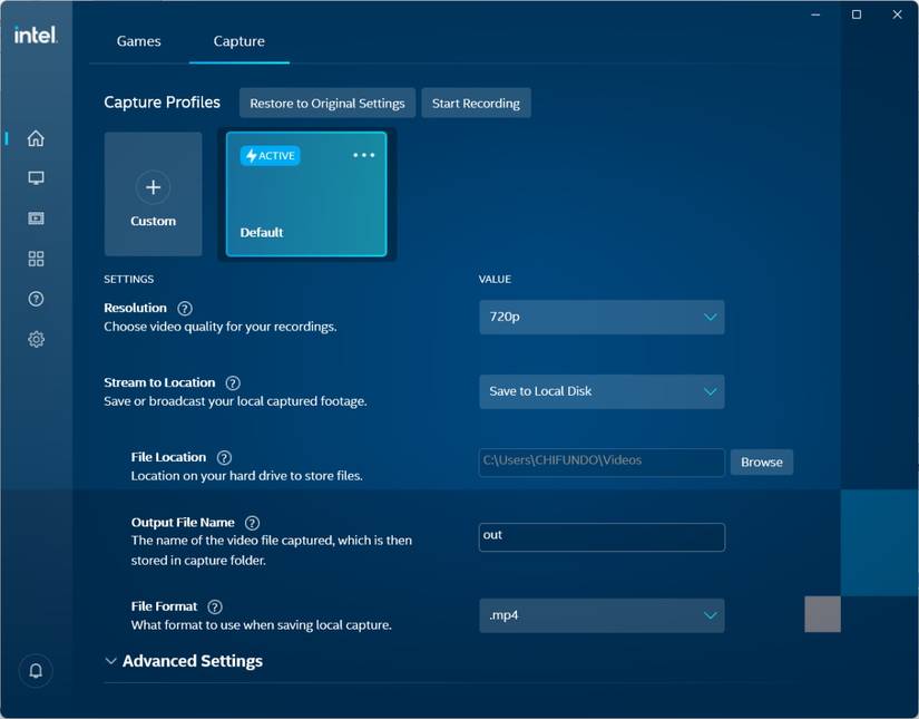 How to Capture Gameplay on Windows With Intel Graphics Command Center