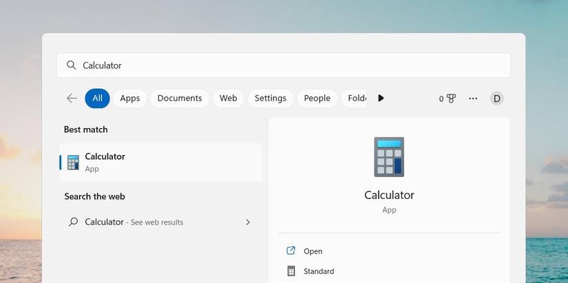 How to Open the Calculator in Windows 11