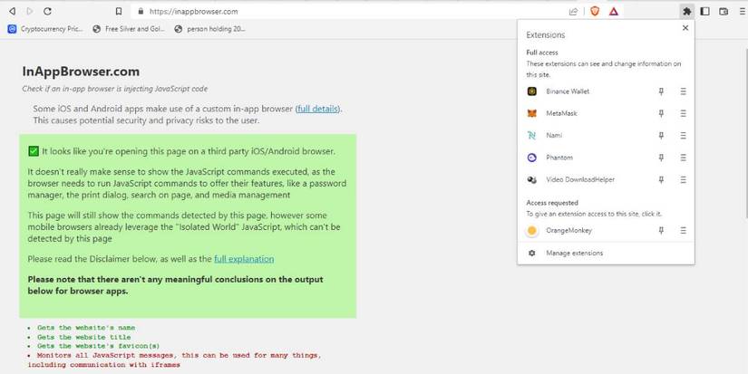 In App Browser Example How to Check if In-App Browsers are Tracking You Using InAppBrowser