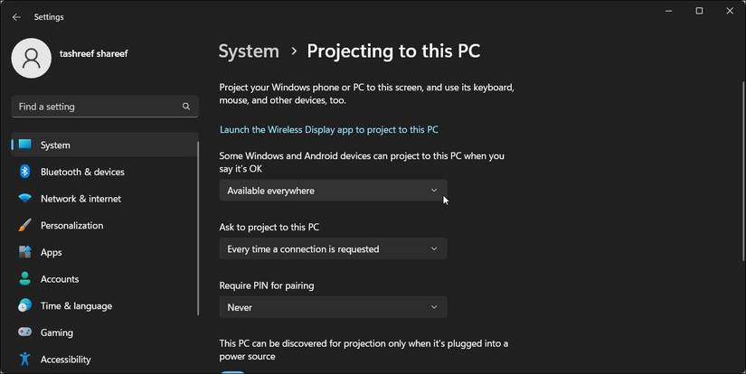 How to Install and Uninstall Wireless Display in Windows 11