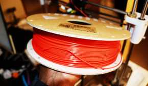 Red PLA filament