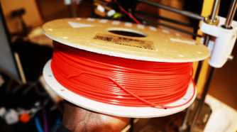 Red PLA filament