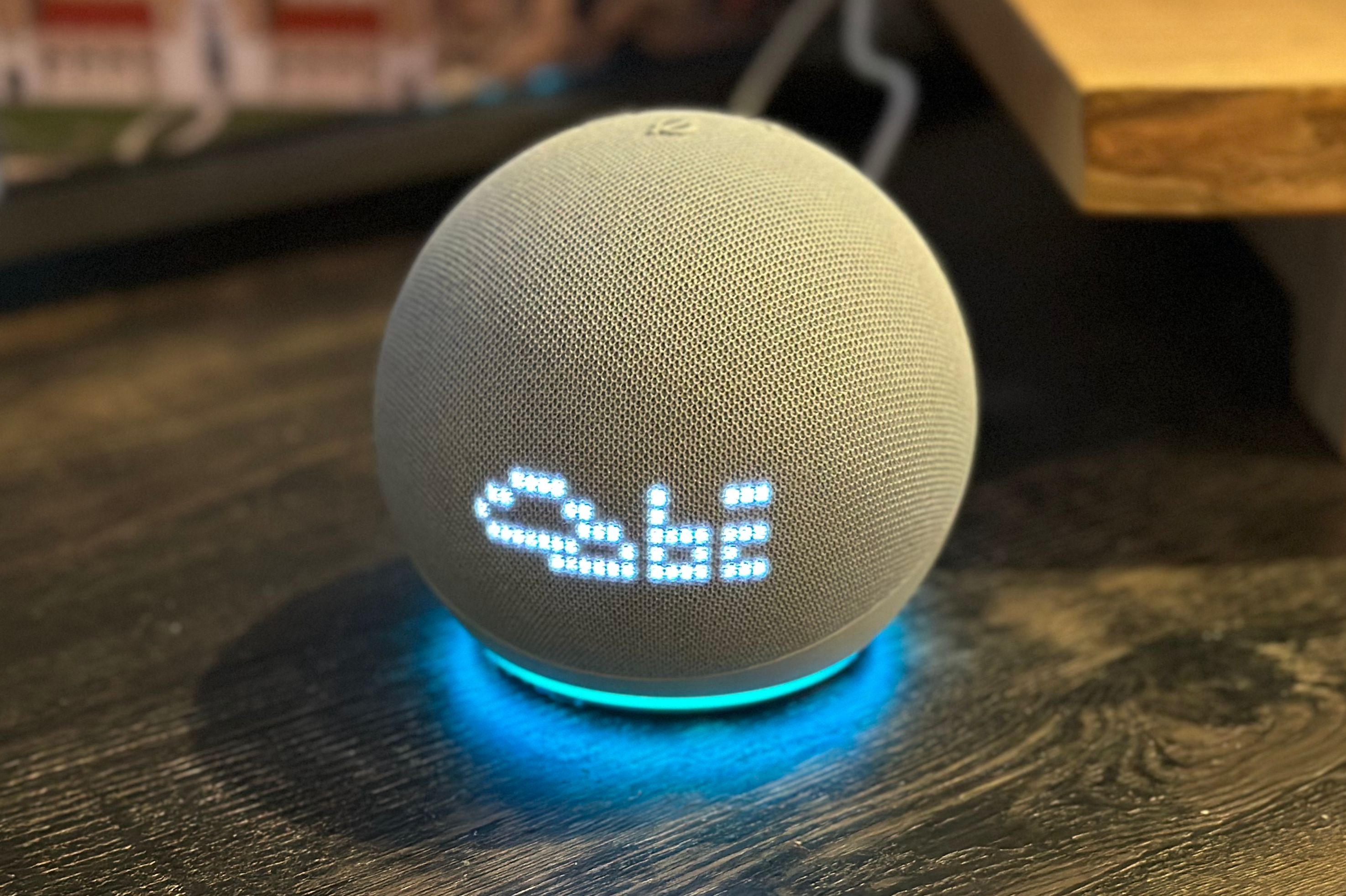 Echo Dot Clock (4th Gen) Smart Speaker with Clock and Alexa