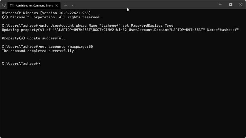 How to Enable or Disable Password Expiration in Windows 11