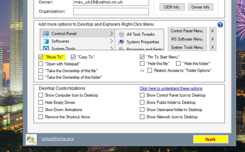 How to Add a Move and Copy to Folder Context Menu Options in Windows 10 ...