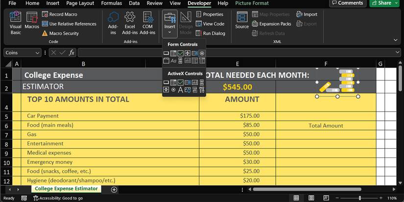 How to Insert and Customize a Radio Button in Excel