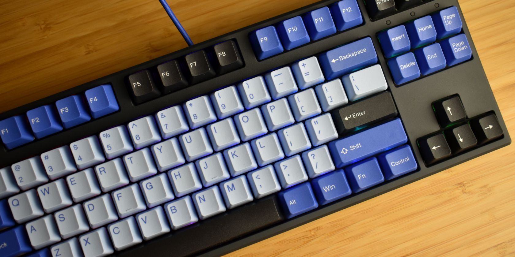 kono discord tkl mechanical keyboard top down