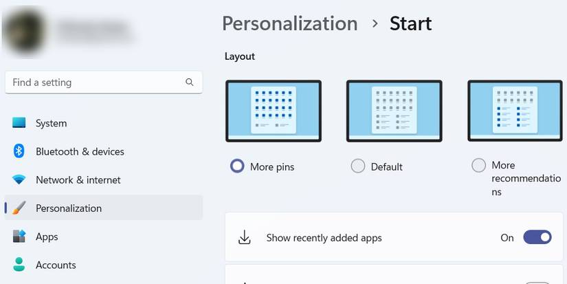 How to Display More Pinned Items on the Windows 11 Start Menu