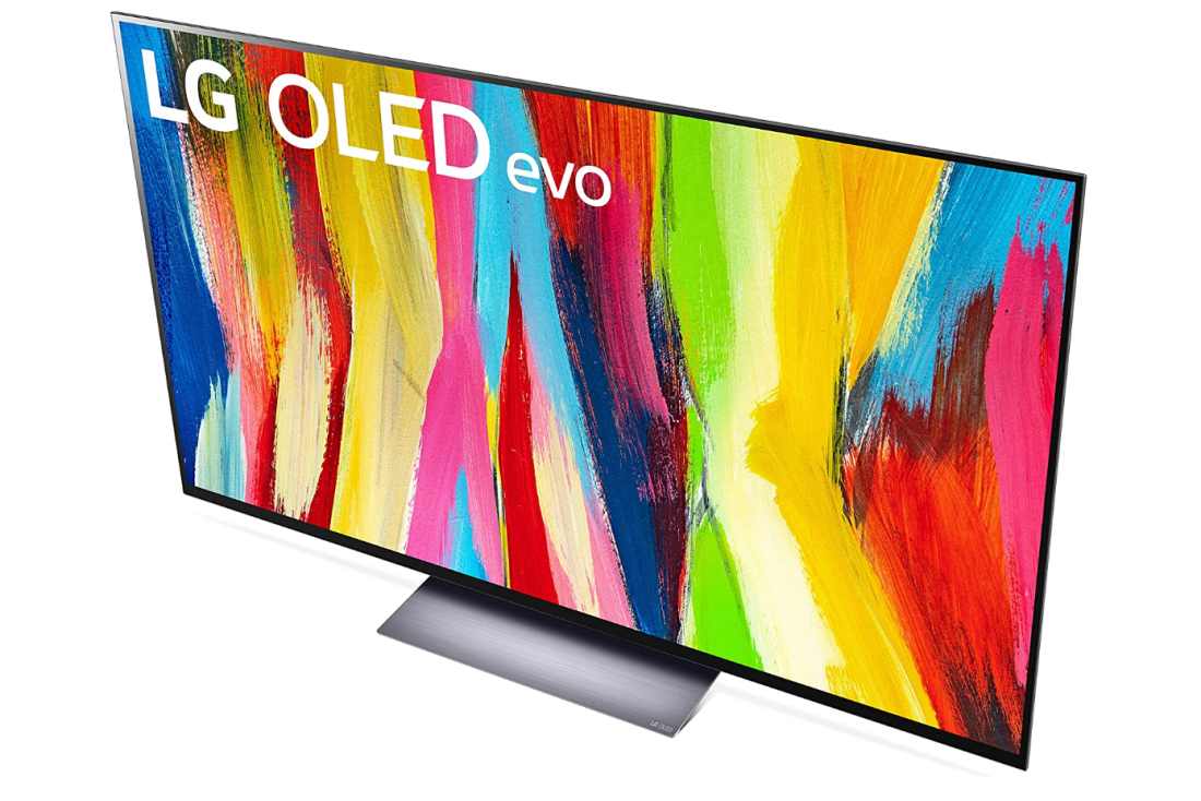 تلویزیون زاویه دار LG C2 OLED evo 4K UHD