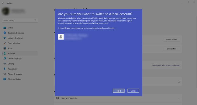 Windows Local Sign In How to Switch Your Windows PC From a Microsoft Account to a Local Account
