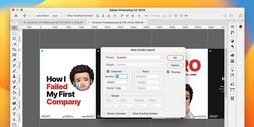 How to Create Instagram Carousels With Photoshop