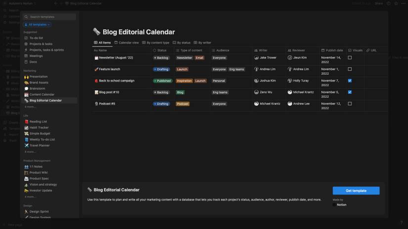 How to Organize and Plan Your Content With Notion