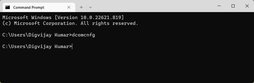 Component Prompt How to Open the Component Services in Windows 11